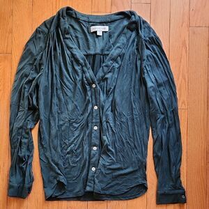 Amour Fert Forest Green Blouse- Women's Size Small